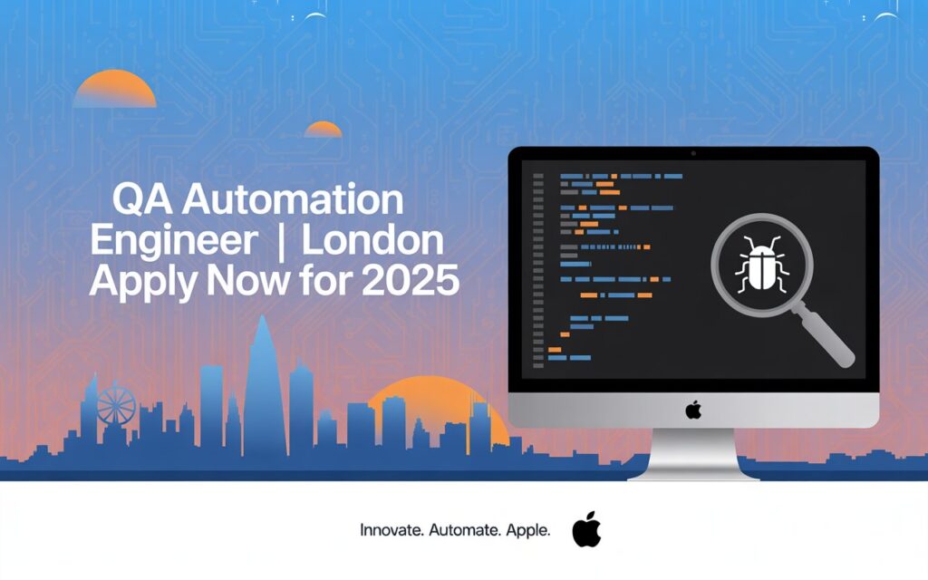 Apple QA Automation Engineer job opening in London 2025 – featured banner image