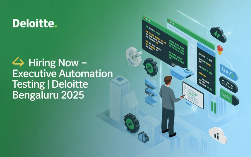 Deloitte Executive Automation Testing Bengaluru job opening featured banner