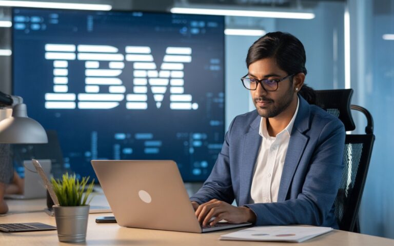 IBM Software Engineer working in a modern Indian office – IBM Careers India August 2025